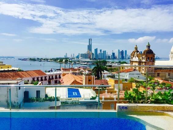 Cartagena Colombia Skyline BocaGrande