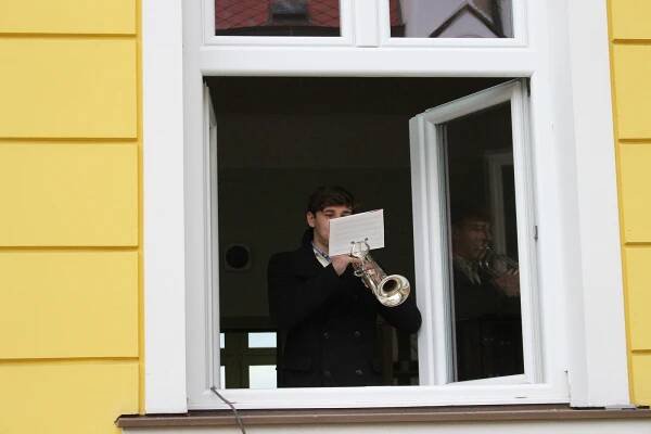 Bronzovou desku Františku Bogatajovi odhalili na státní svátek