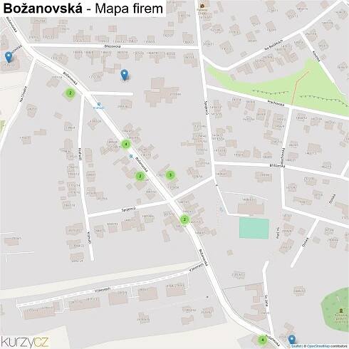 Božanovská - mapy | Kurzy.cz