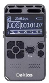 DRAGON 8 GB Profesionální diktafon a MP3 přehrávač, hlasový záznamník, nahrávání hlasu, zvuku a telefonních hovorů