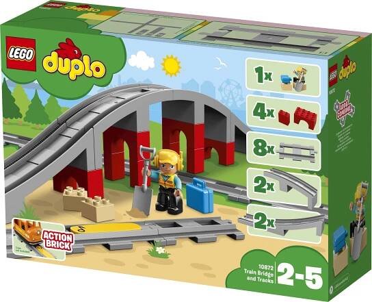 LEGO Duplo 10872 Doplňky k vláčku most a koleje