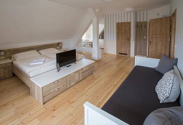 Čtyřlůžkový apartmán s kuchyňkou