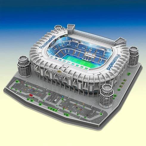 Nanostad 3D puzzle s LED Real Madrid Santiago Bernabeu
