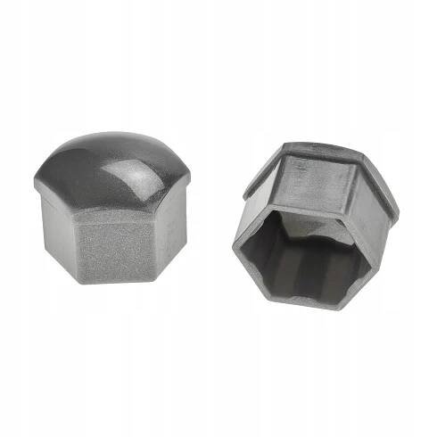 ŠEDÉ KRYTKY NA ŠROUBY KOL KLÍČ 17MM 21 KS. Závit ostatní