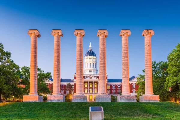 Columbii, Missouri, Usa na University of Missouri. — Stock obrázek
