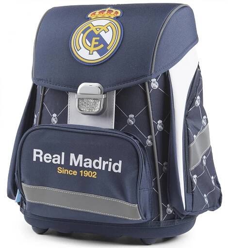 Školní aktovka PREMIUM Real Madrid a box A4 čirý zdarma