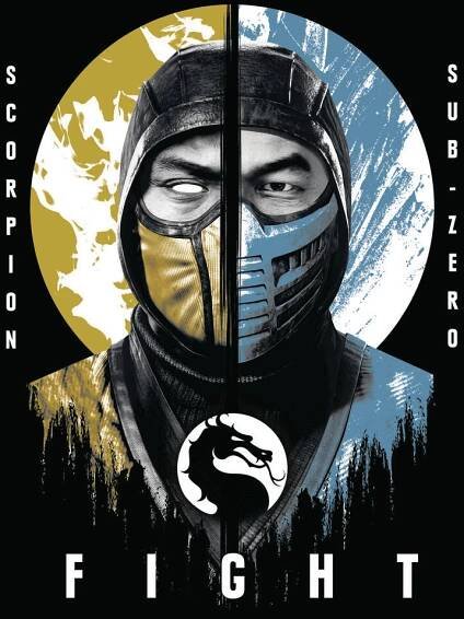 Plakát, obraz Mortal Kombat - Scropion & Sub-Zero