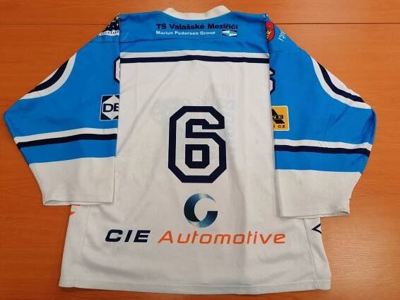 HC Bobři Valašské Meziříčí - bílý - číslo 6 - 12/13,13/14 - bez jména