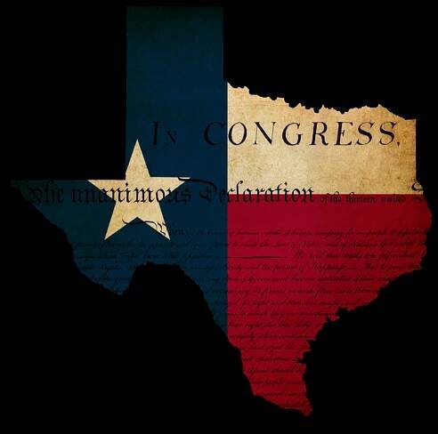 Vlajka USA americký texas státní mapa osnovy s grunge efekt ins — Stock obrázek