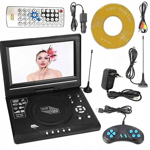 PŘENOSNÝ DVD PŘEHRÁVAČ DO AUTA S MP3 KONZOLÍ