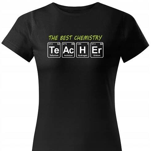 Dárek pro učitelku chemie tričko s velkým vzorem