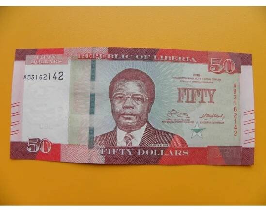 bankovka 50 dolarů  Libérie 2016 - série AB