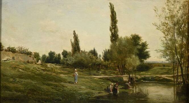 Paysage avec laveuses, Reims musée des Beaux-Arts musée numérique