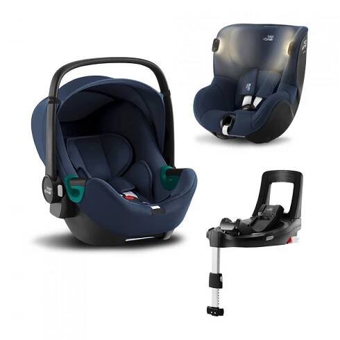 Britax Römer Baby-Safe 3 i-Size + Flex Base + Dualfix iSense - Indigo Blue | DetskyDum.cz
