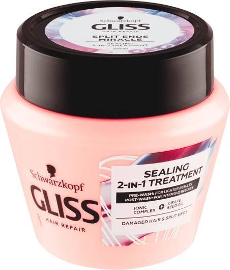 Schwarzkopf Gliss Split Ends Miracle maska pro vlasy s roztřepenými konečky 2v1 300 ml
