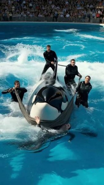 Captive Orca ends life of trainer at seaworld#orca#animal#shorts