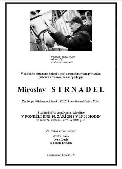 Jezdectvi.info » Odešel pan Miroslav Strnadel