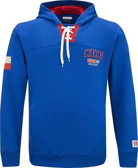 CCM Flag Hoodie Team Czech modrá/bílá/červená, S S od 1 499 Kč