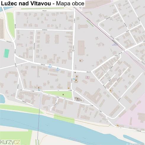 Lužec nad Vltavou - mapy | Kurzy.cz