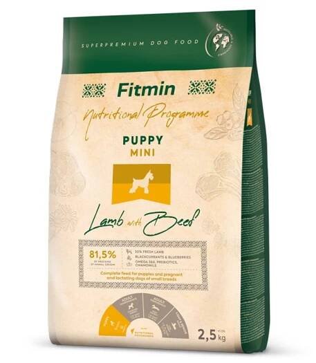 Fitmin Mini Puppy Lamb with Beef krmivo pro štěňata 2,5 kg