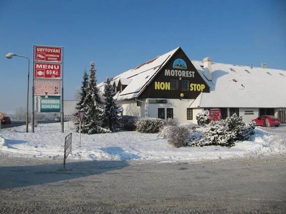Motorest a Motel Rohlenka Austerlitz v zimě