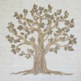 DUBLEZ | Dřevěný strom života na zeď - Malkuth