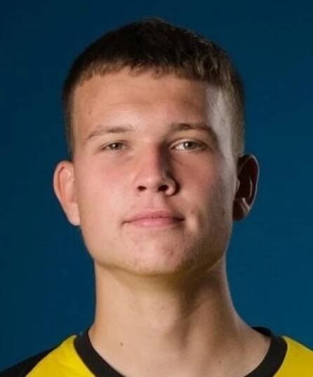 Brankář Baníku Ostrava Mikuláš Kubný.