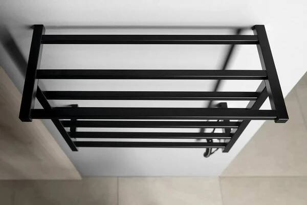 Sapho ELZOR elektrický sušák ručníků 500x470 mm, 60 W, černá mat EB510
