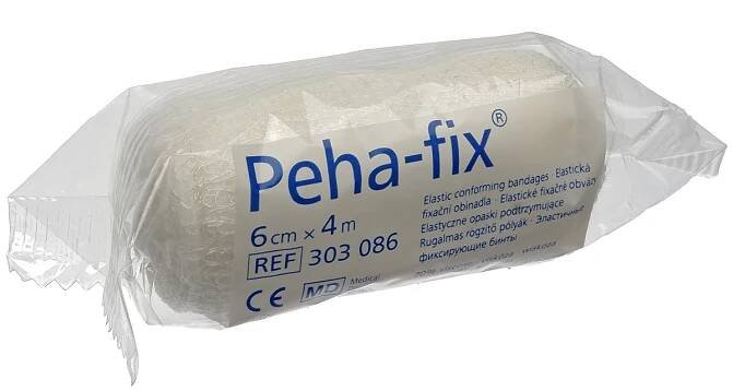 Peha-fix, superelastické krepové obinadlo - 6cmx4m