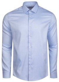 Pánská košile F-LINE LUX modrá SLIM