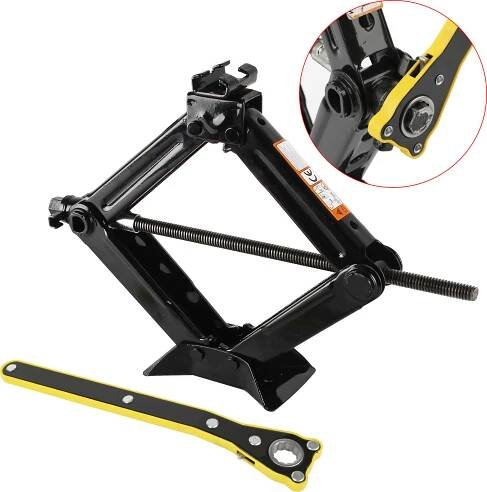 Forever Nůžkový zvedák Car Jack pro auto SUV MPV Max 2T s ruční klikou Manévrovací