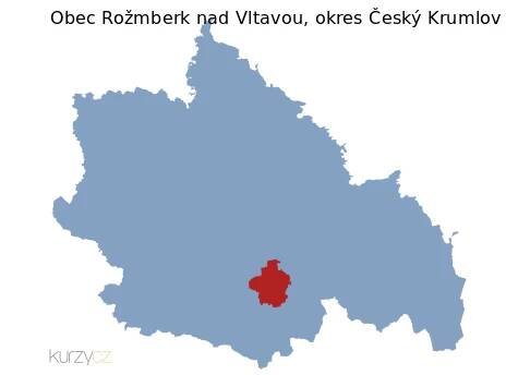 Rožmberk nad Vltavou v okrese Český Krumlov