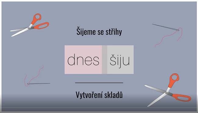 Šijeme se střihy Dnes šiju - Jak šít sklady (video tutoriál)