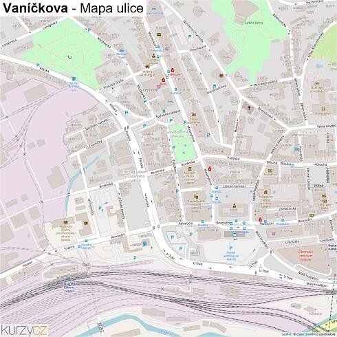 Vaníčkova - mapy | Kurzy.cz