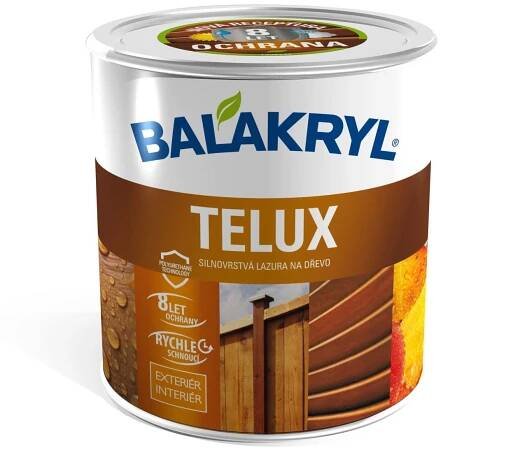 BALAKRYL Silnovrstvá lazura na dřevo Telux palisandr 0,7 kg