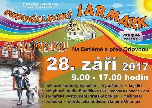 Svatováclavský jarmark a selský trh - čtvrtek 28. září 2017 v Hlinsku