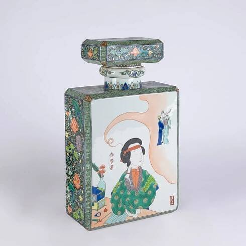 Image: Ma Jun 马军, New China Series, Chanel No.5- No.1, 2008,  Porcelain, 51 x 30.5 x 15.5 cm, Courtesy BMCA Collection