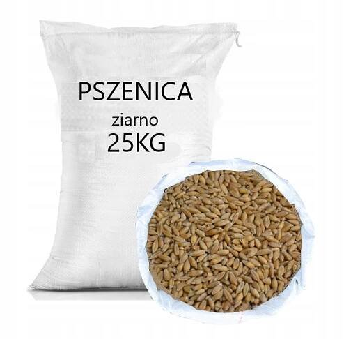 PŠENIČNÉ KRMIVO ZRNO KRMIVO PRO SLEPICE PTÁKŮ 25 KG