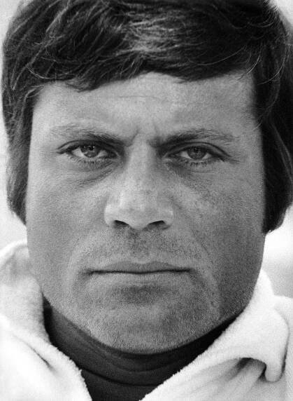 Oliver Reed on location in St. Tropez for The Lady in the Car with Glasses and a Gun, 1969.