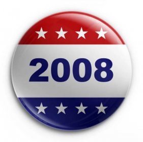Odznak - volby 2008 — Stock fotografie