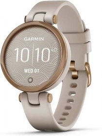 GARMIN stylové elegantní hodinky Lily Sport Rose Gold/Light Sand Silicone Band - větší obrázek