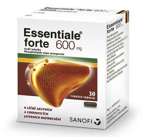 Essentiale Forte 600 mg 30 tvrdých tobolek