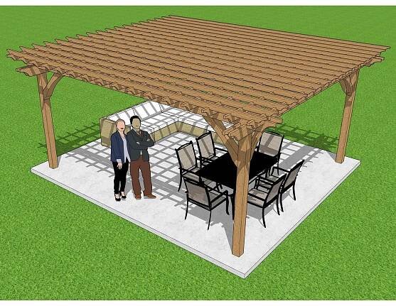 "The Classic" DIY Pergola Plans | Apex Pergola Design 