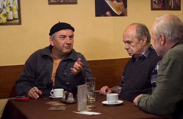 3 plus 1 s Miroslavem Donutilem - Upratovačka - Z filmu - Miroslav Donutil, Milan Stehlík