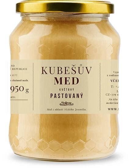 Kubešův med Med květový pastovaný (šlehaný) 750 g | Grizly 