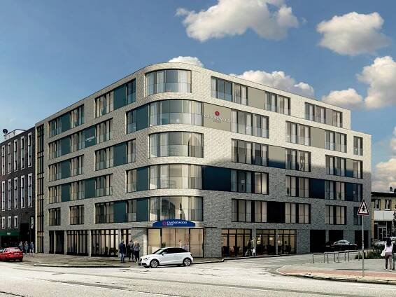 Visualisierung Candlewood Suites Hamburg Wandsbek  |  © MAA Architekten