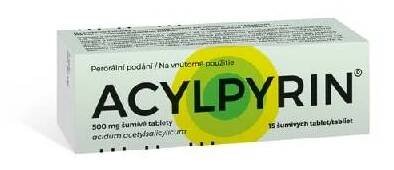Acylpyrin 500mg šumivé tablety 15 ks