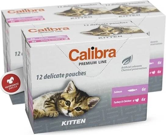 Calibra Premium Line Kitten Turkey & Chicken 12 x 100 g
