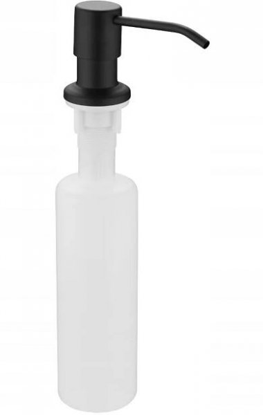 Kulatý dávkovač 320 ml k zabudování do dřezu - černý, 6601320-70