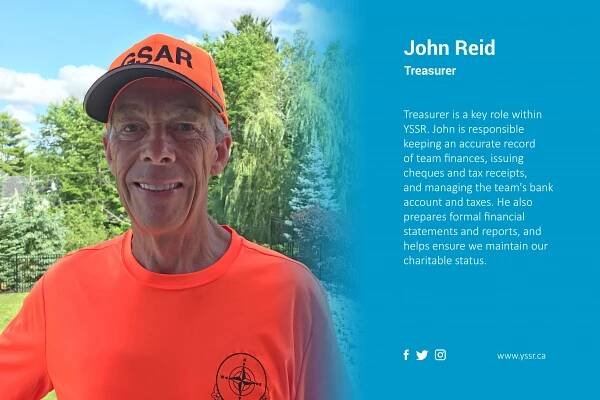Member Highlight: John Reid - York Sunbury Search and Rescue